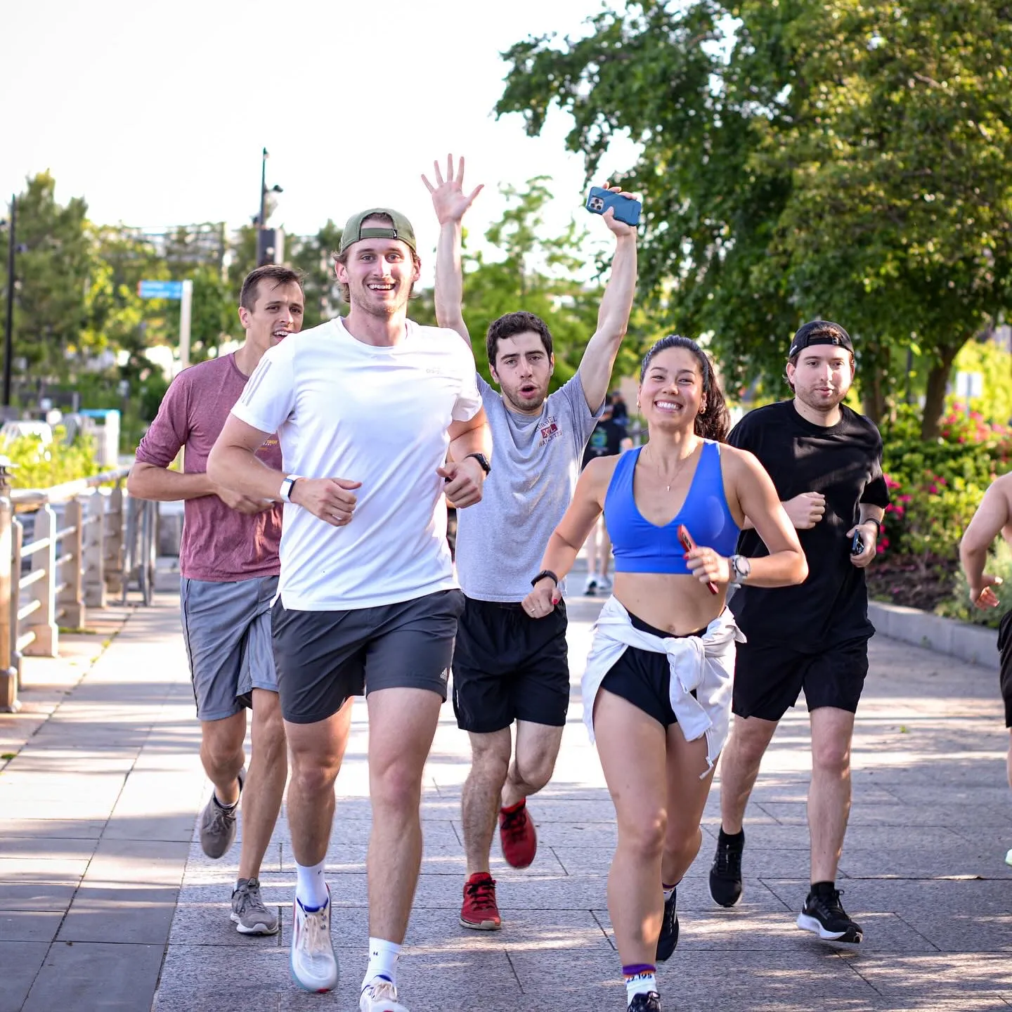 Joe enjoying a run club